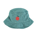 Piupiuchick hat | green w/ apple print