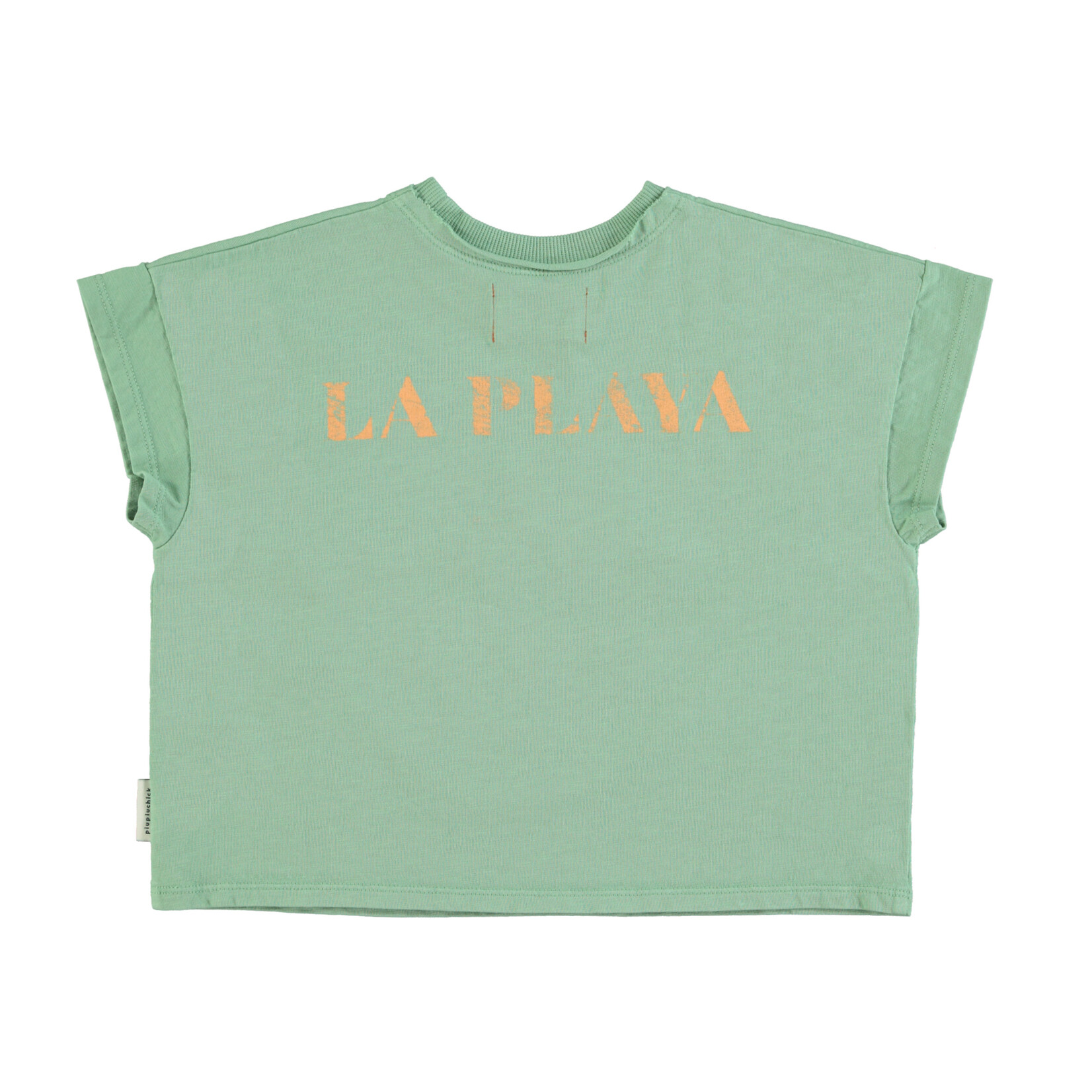 Piupiuchick t'shirt | green w/ multicolor circle print