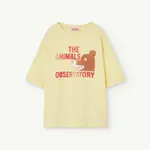 The Animal Observatory ROOSTER KIDS OVERSIZED T-SHIRT - Soft Yellow