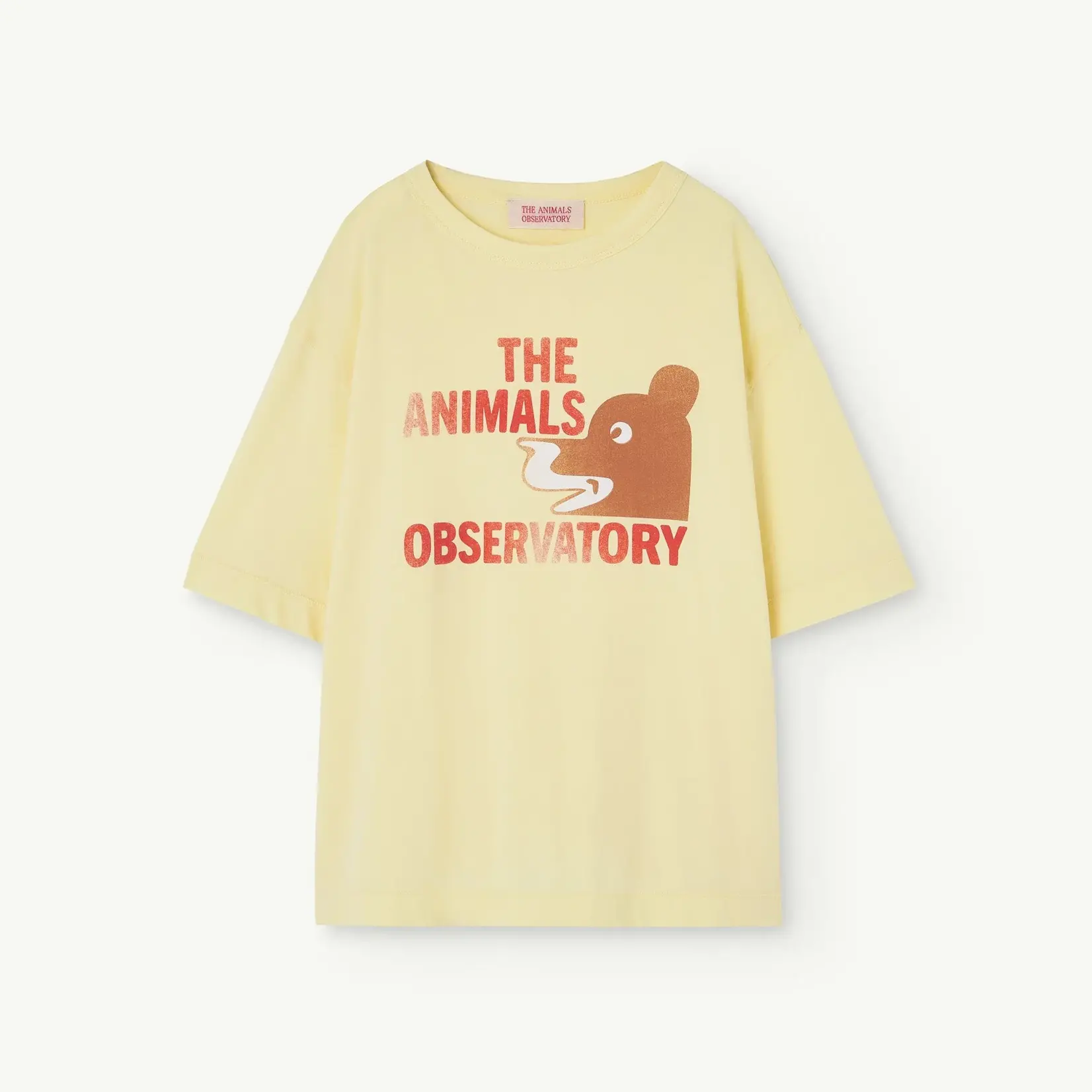 The Animal Observatory ROOSTER KIDS OVERSIZED T-SHIRT - Soft Yellow