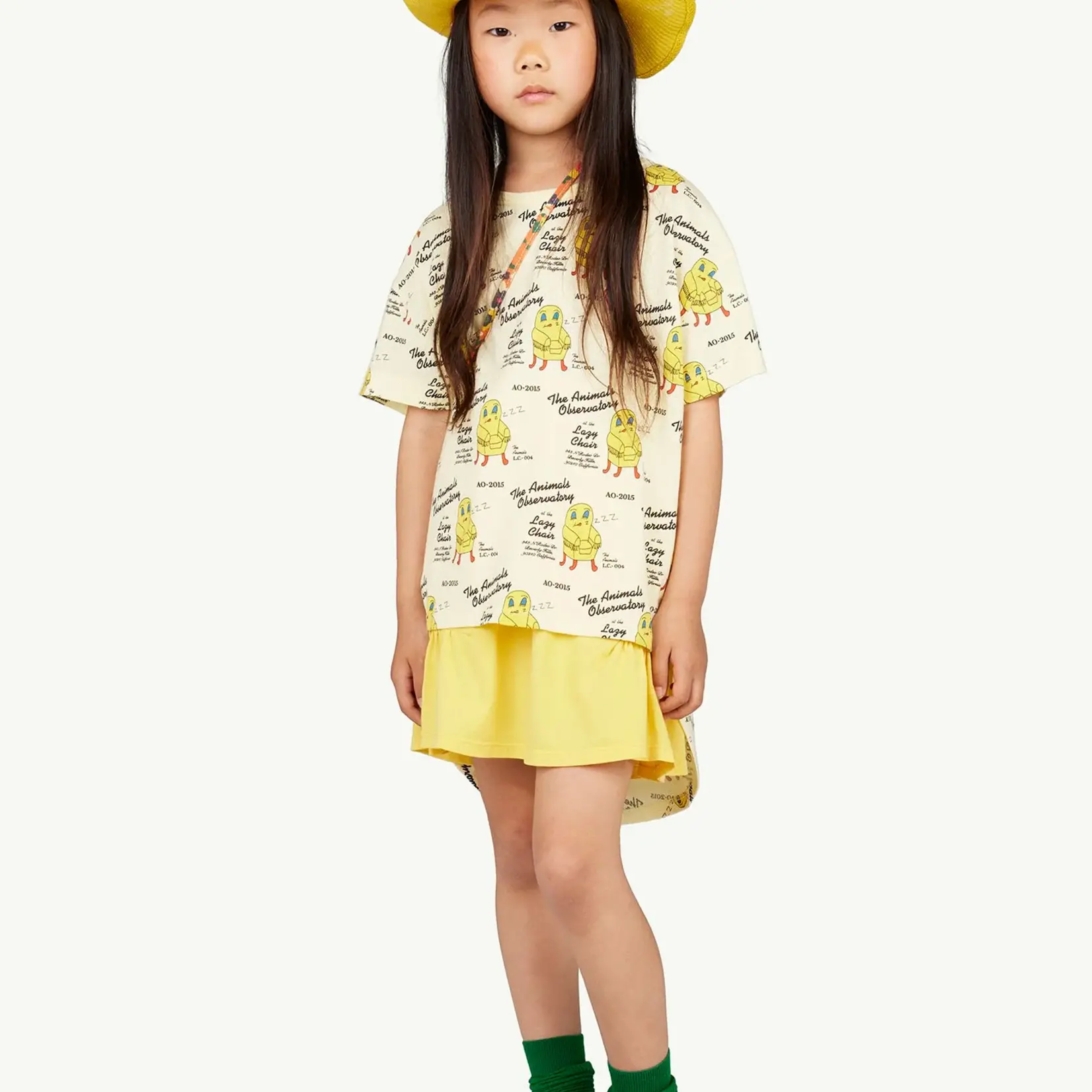 The Animal Observatory SLUG KIDS SKIRT - yellow