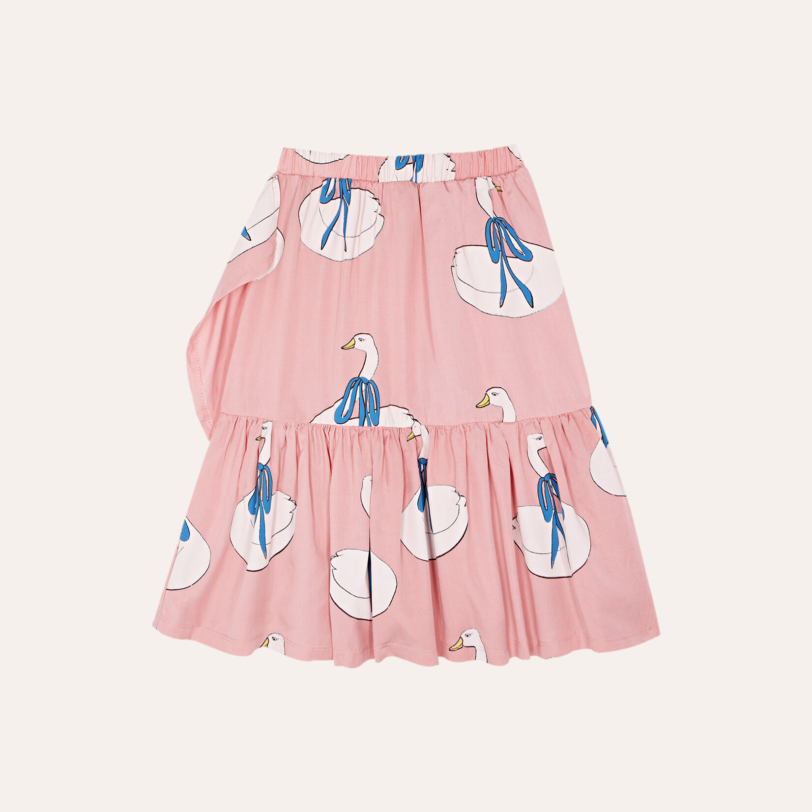 The Campamento SWANS ALLOVER PINK KIDS SKIRT