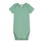 Gray Label Baby Onesie GOTS - Bright green / Cream