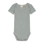 Gray Label Baby Onesie GOTS - Bluegrey/Cream