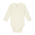 Gray Label Baby L/S Henley Body GOTS - Cream