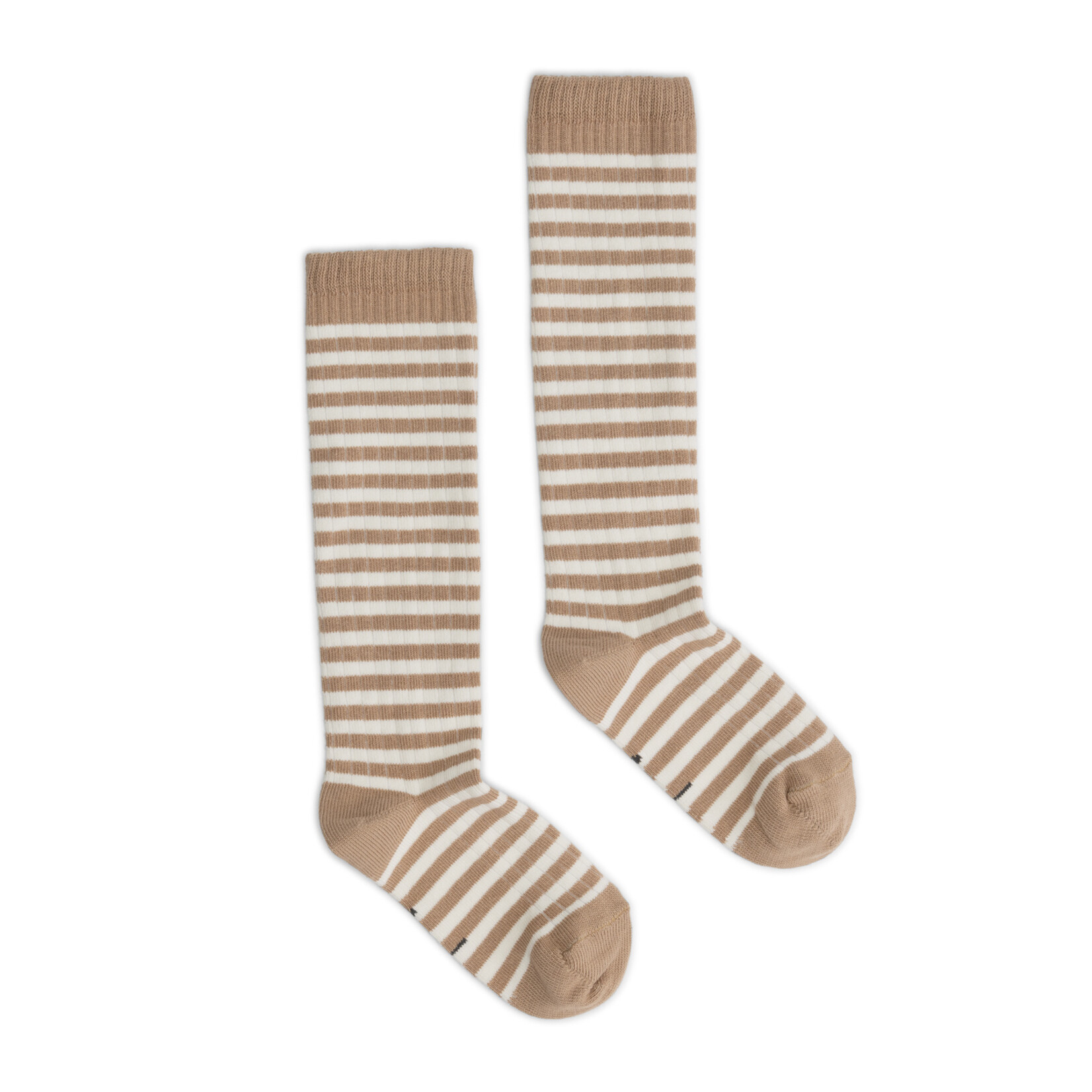 Gray Label Long Ribbed Socks - Biscuit/cream