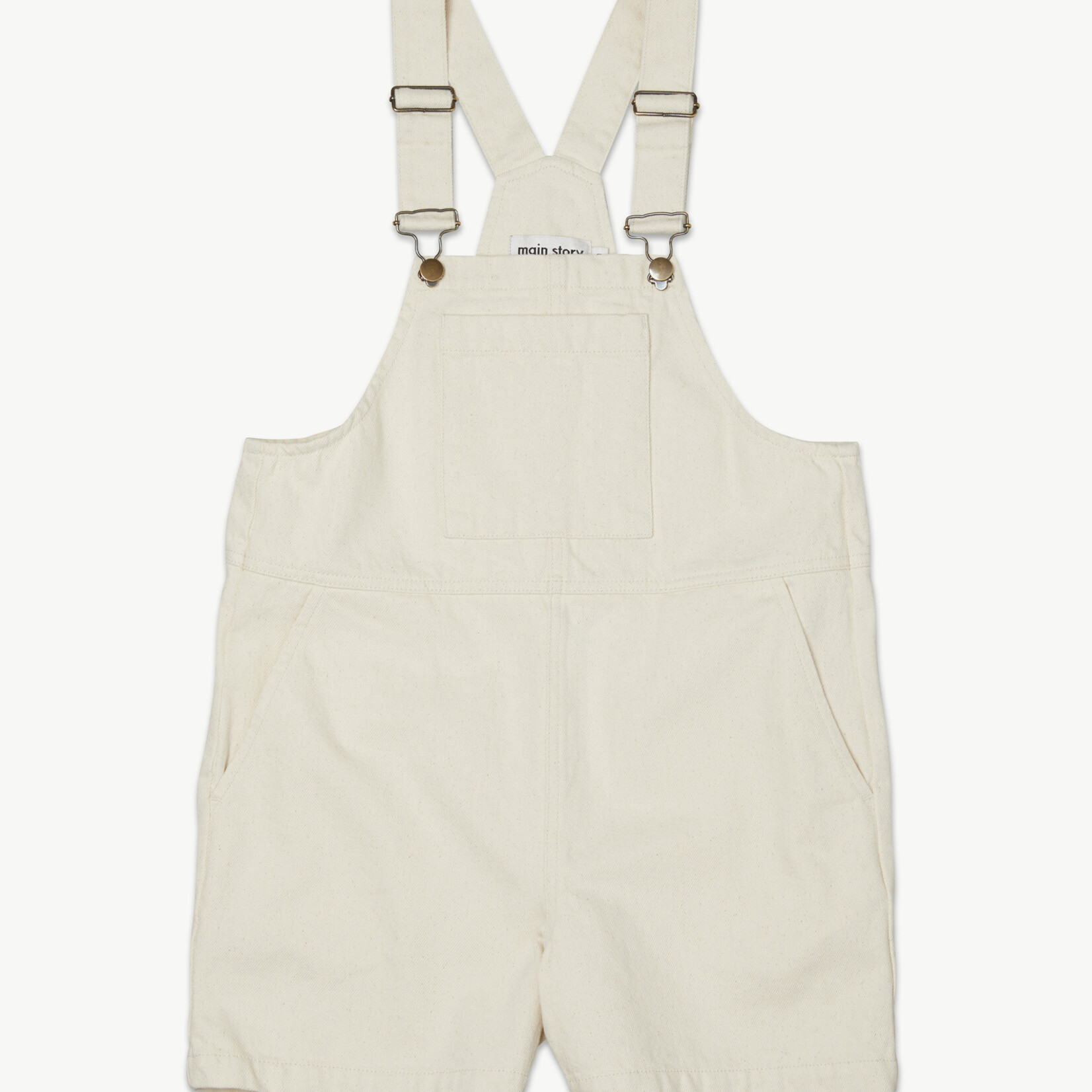 Main Story Short Dungaree - Natural Denim