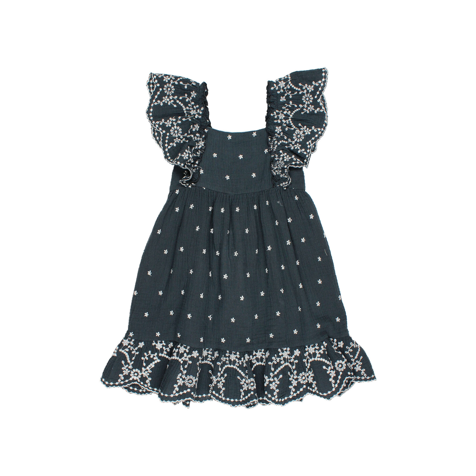 Búho Barcelona EMBROIDERY DRESS - NUIT