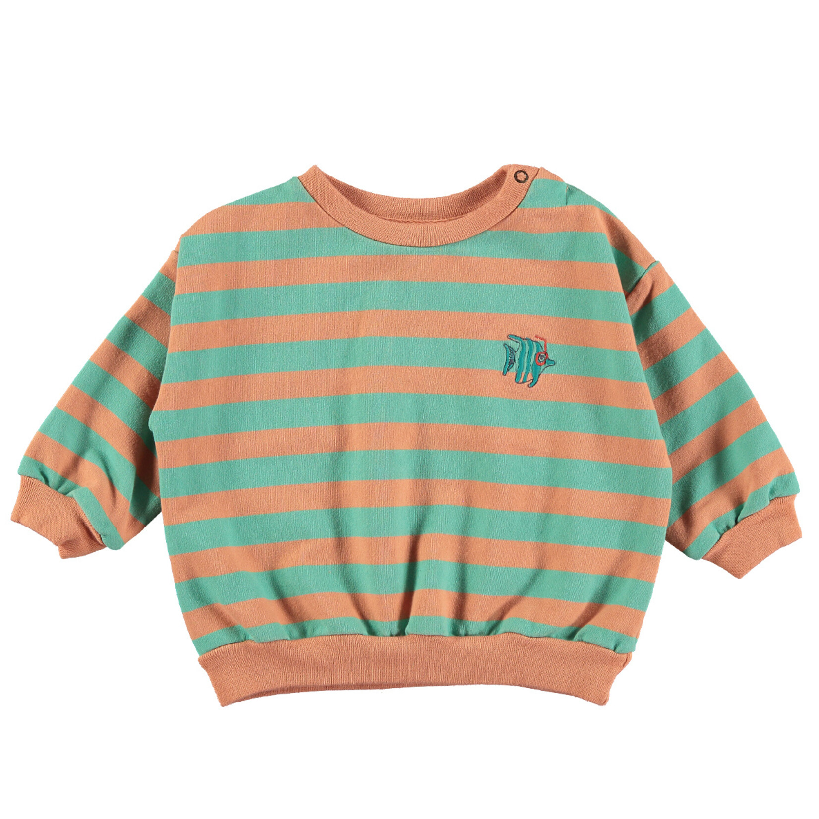 Lotiekids BABY SWEATSHIRT - STRIPES + FISH