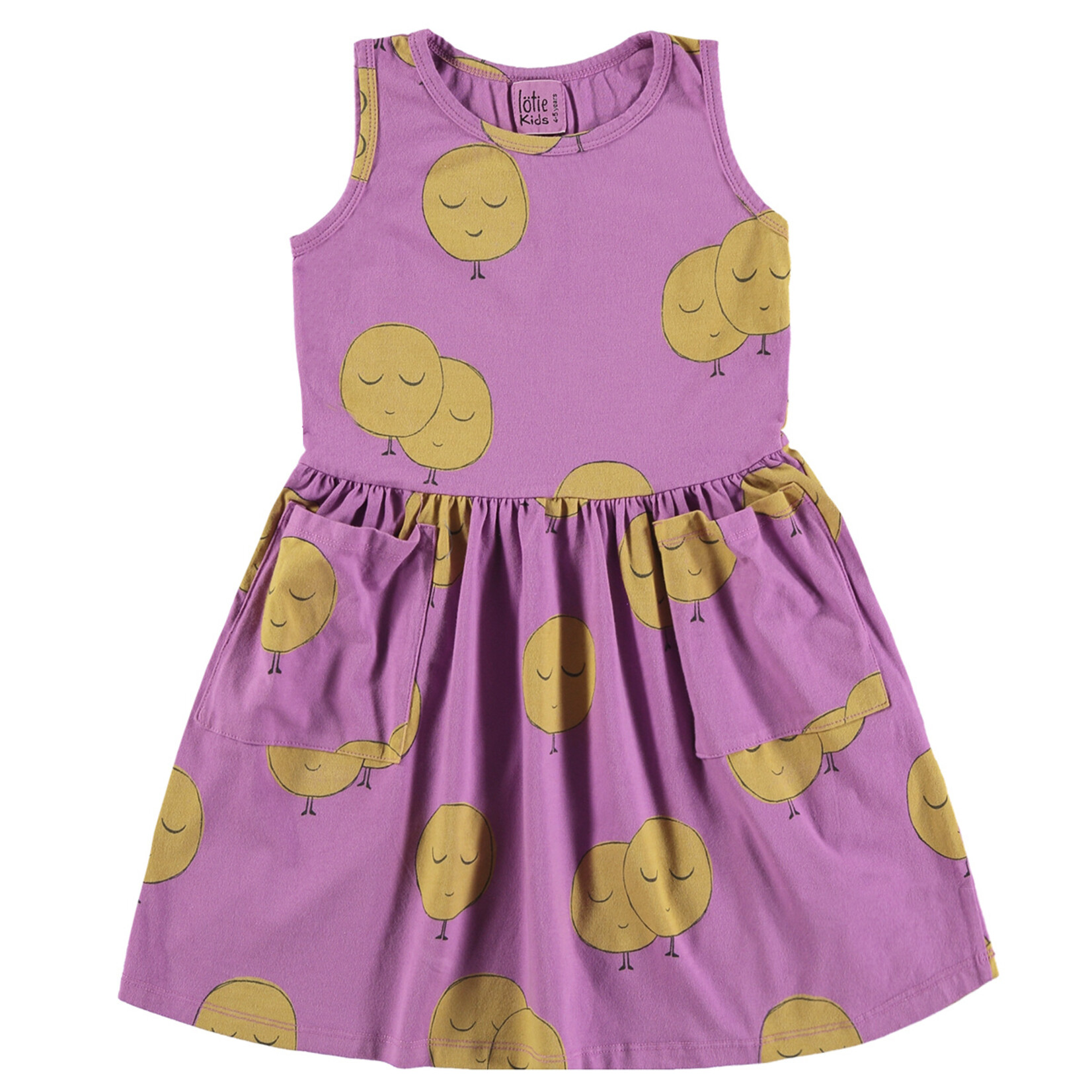 Lotiekids DRESS SLEEVELESS POCKETS - MOONS