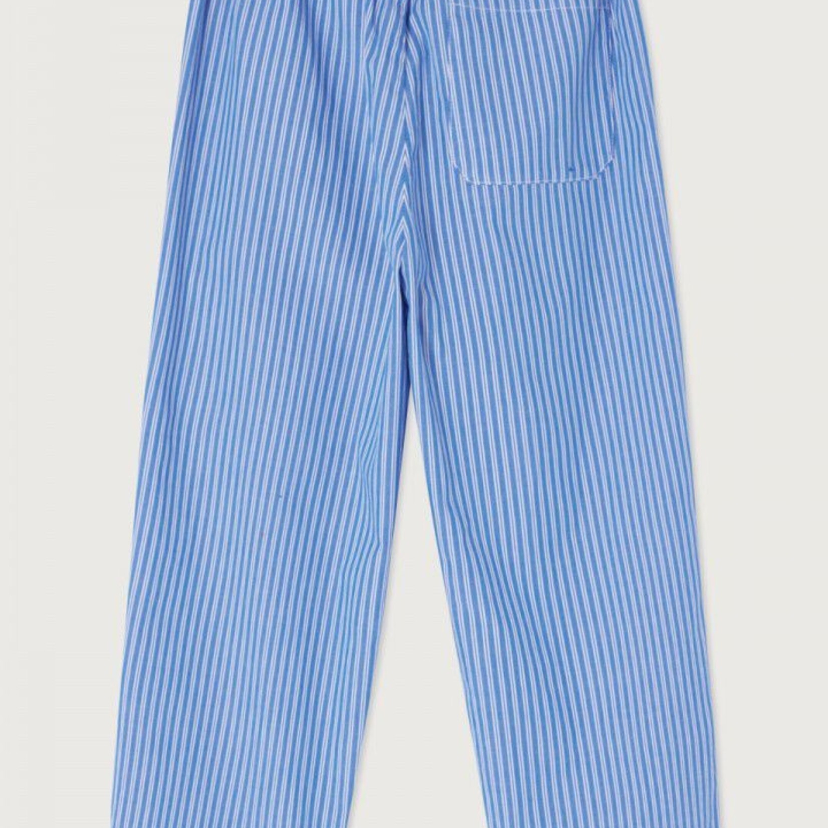 American Vintage Pantalon Zatybay - Aqua Stripes