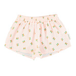 Piupiuchick shorts w/frills | light pink stripes w/ little flowers