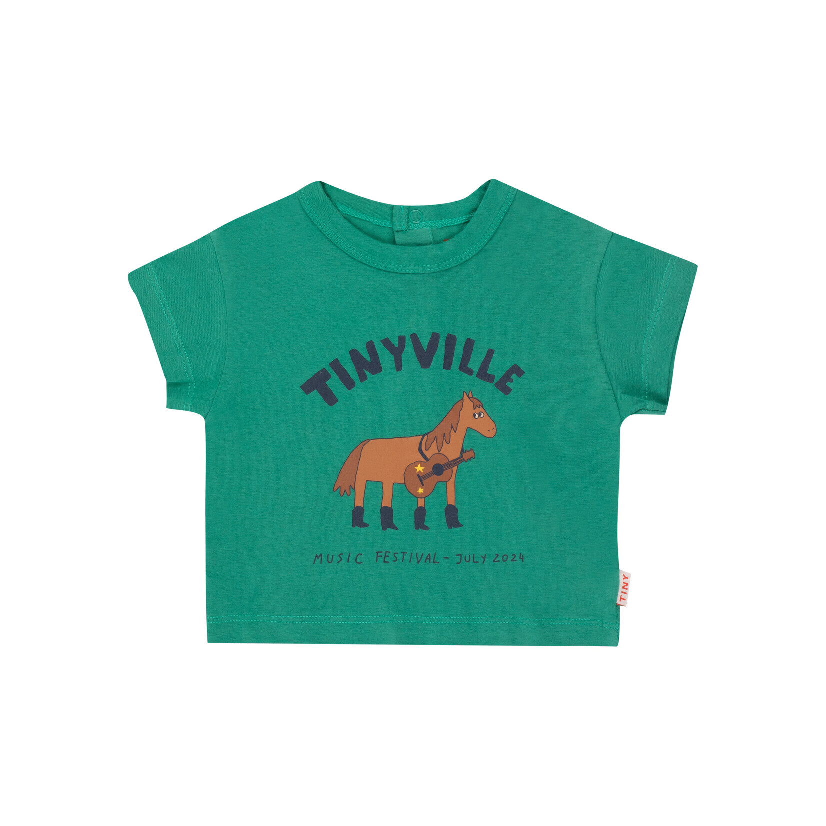 Tiny Cottons Festival Baby Tee - Emerald