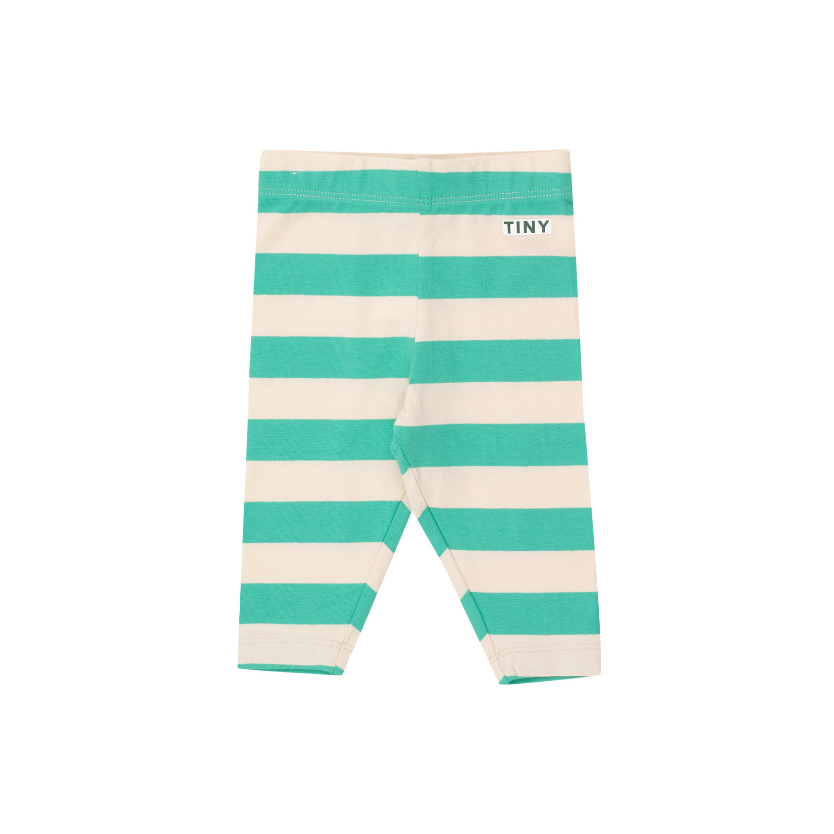 Tiny Cottons Stripes Baby Pant - Light Cream/ Emerald