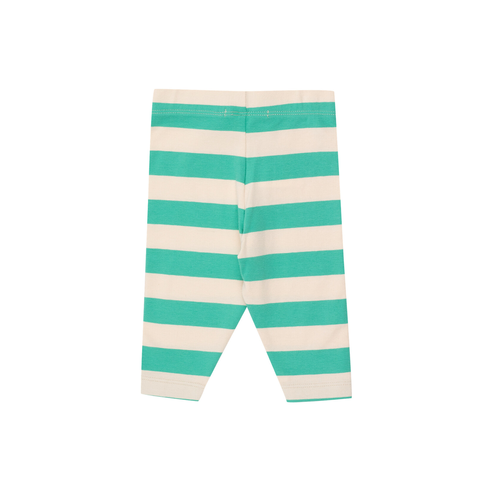 Tiny Cottons Stripes Baby Pant - Light Cream/ Emerald