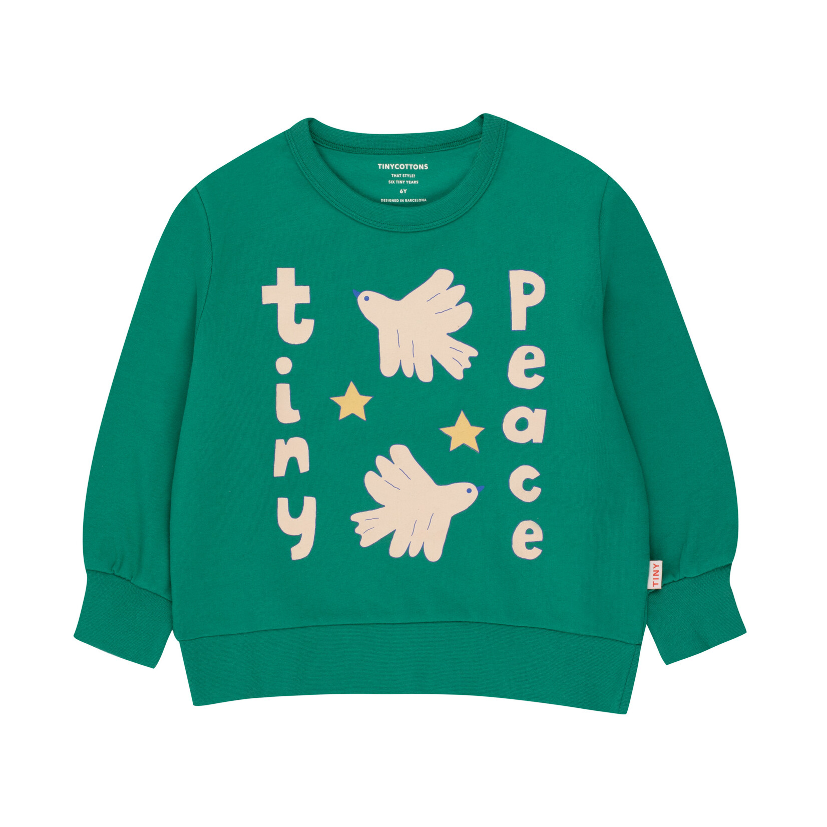 Tiny Cottons Tiny Peace Sweatshirt - Deep Green