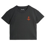 Mini Rodini Anchor emb ss tee