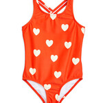 Mini Rodini Hearts aop swimsuit