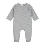 Gray Label Newborn Suit with Snaps GOTS - Grey Melange