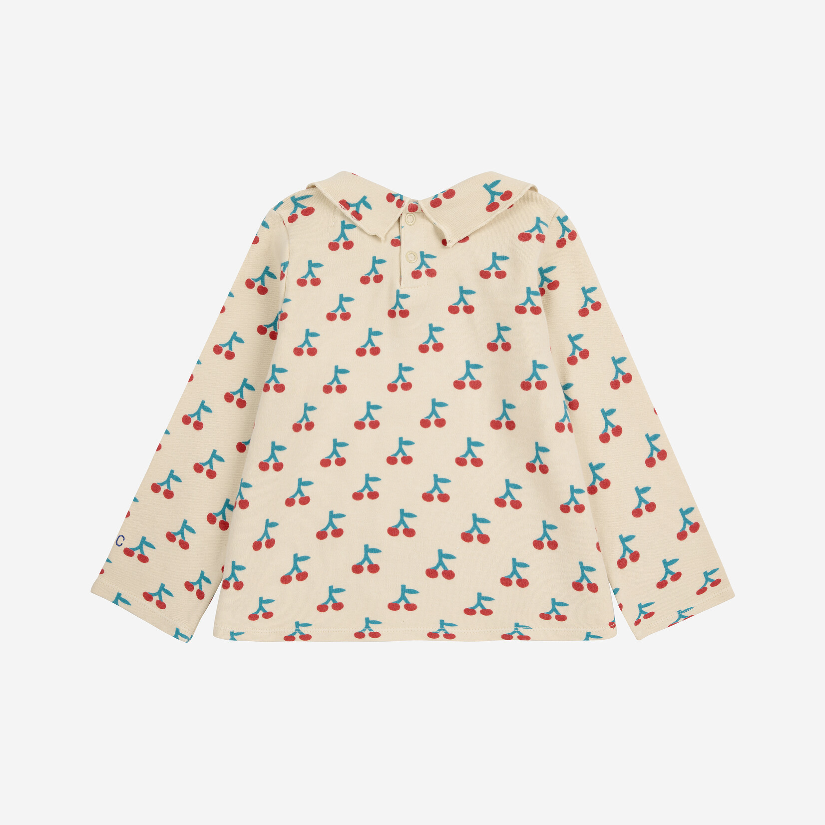 Bobo Choses Baby Cherry all over collar T-shirt