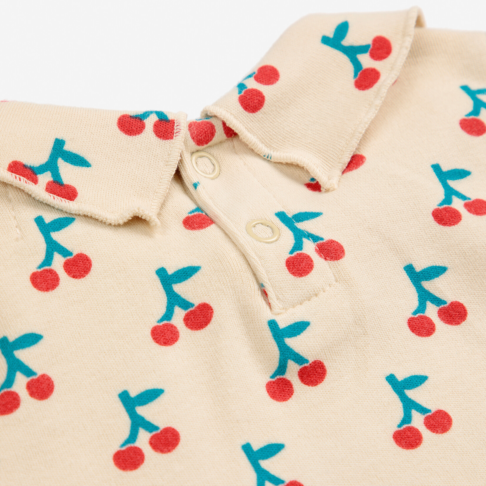 Bobo Choses Baby Cherry all over collar T-shirt