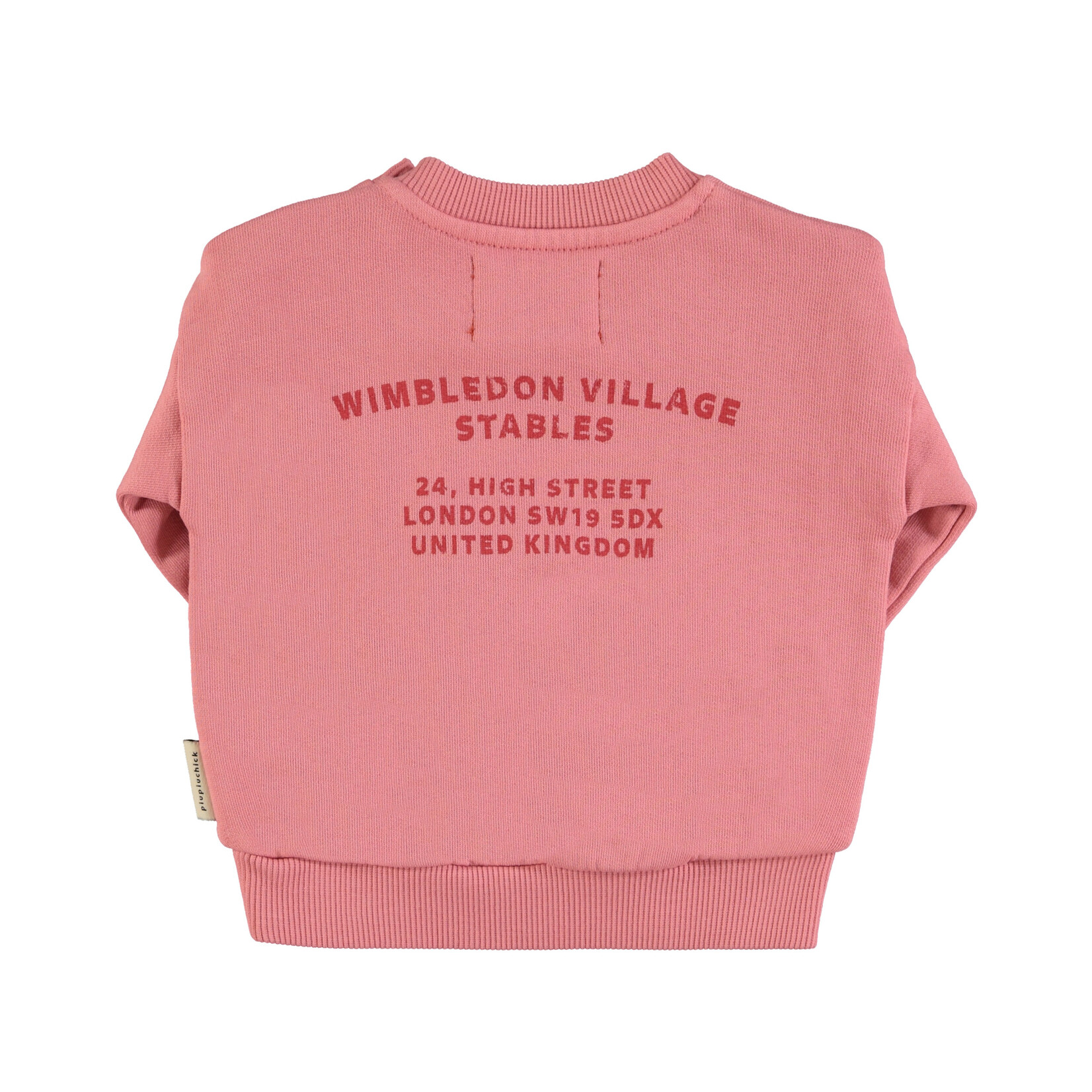 Piupiuchick Sweatshirt | Pink w/ multicolor house print