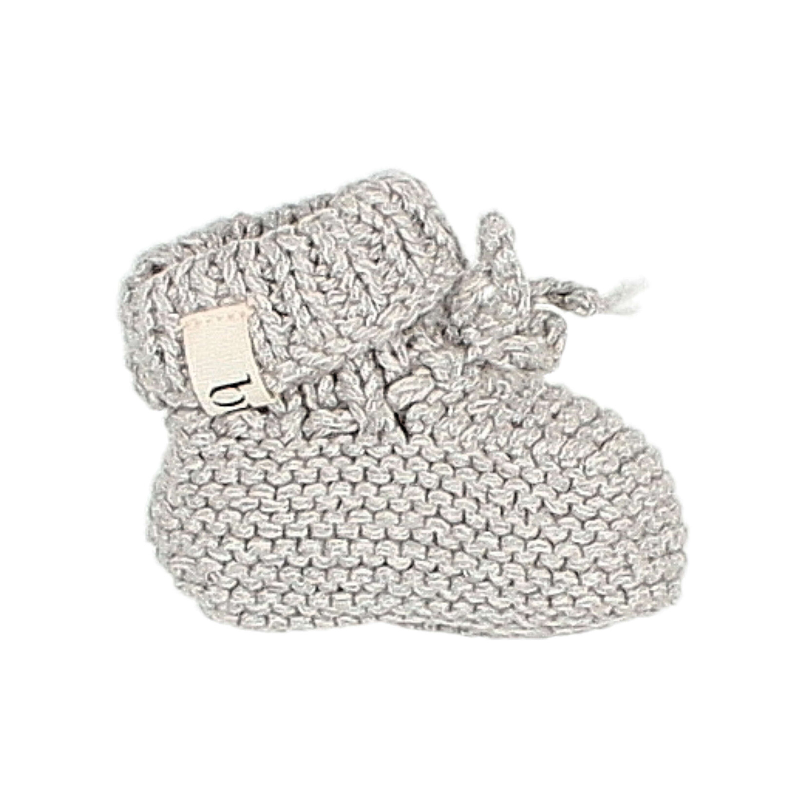 Búho Barcelona NB KNIT BOOTIES - LIGHT GREY