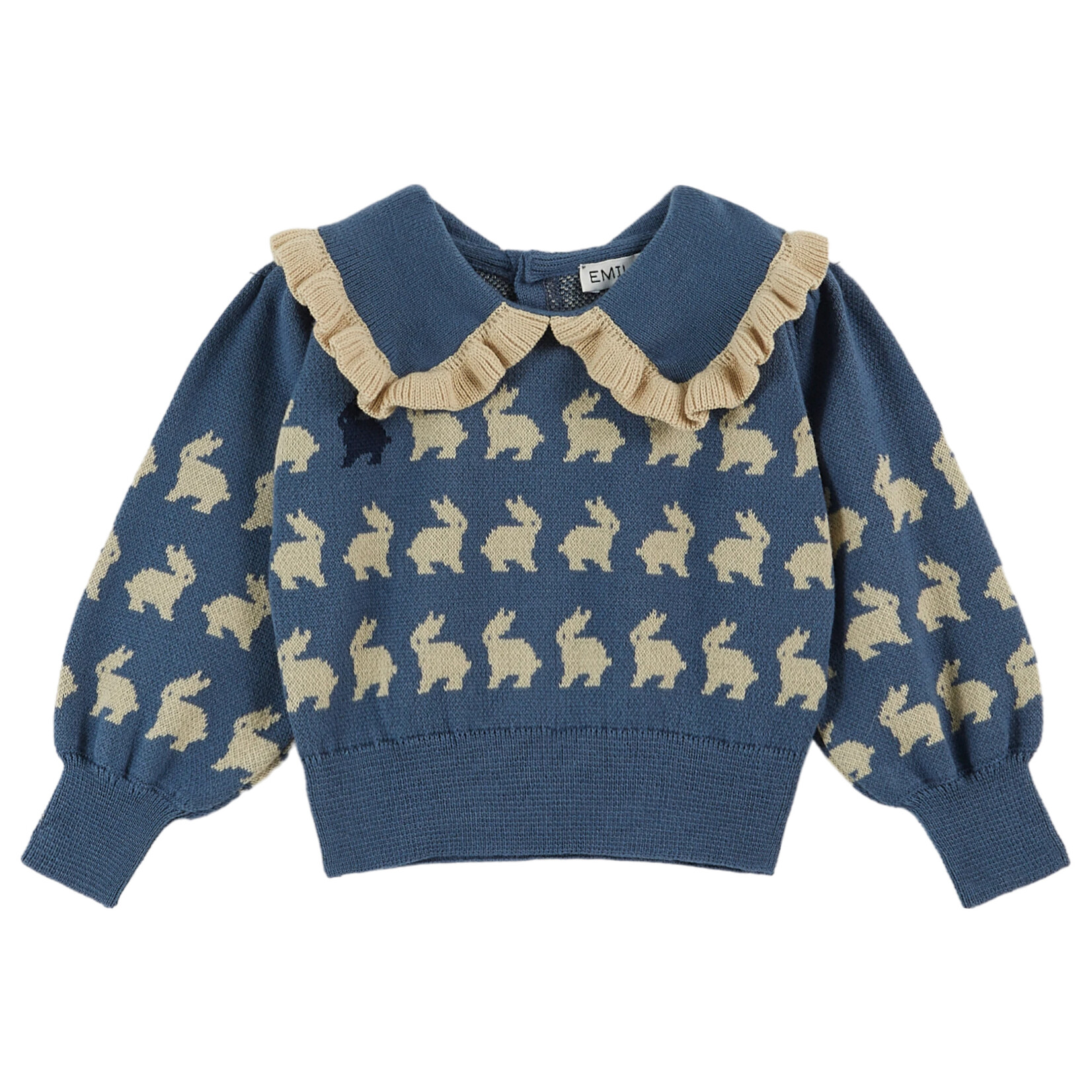 Emile et Ida PULLOVER LAPIN - Blue