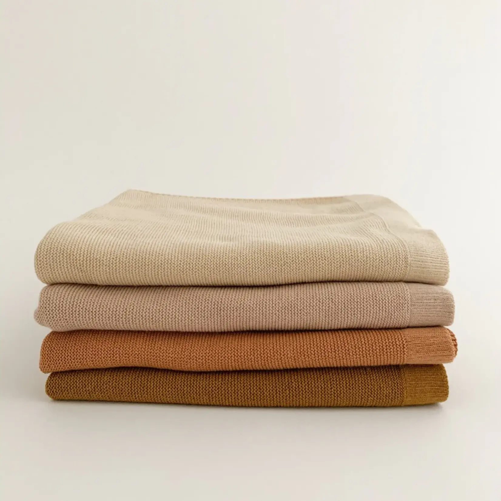 Hvid Blanket Deedee - Caramel