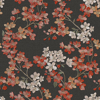 Grace - Cherry blossom black/red