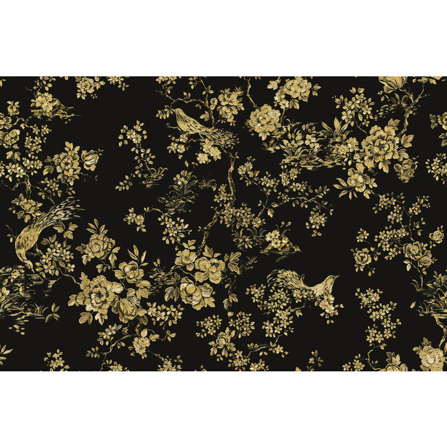 Roberto Cavalli 8 - bloem zwart/goud