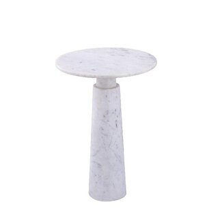 Laurie White marble side table