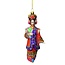 Ornament Chinese Lady Glass Mix 17.8cm