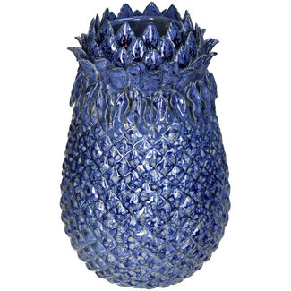 Vaas  ananas Blue 22x22x35cm