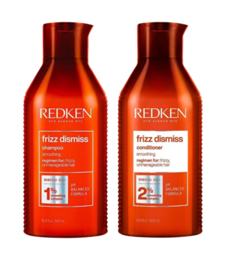 Redken Redken CombiDeal - Frizz Dismiss - Shampooing 500 ML & Après-shampooing 500 ML - pour cheveux bouclés ou frisottants