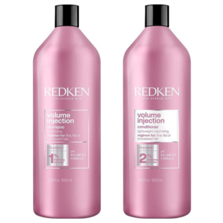 Redken Redken CombiDeal - Volume Injection - Shampooing 1000 ml et Après-shampooing 1000 ml pour tous types de cheveux