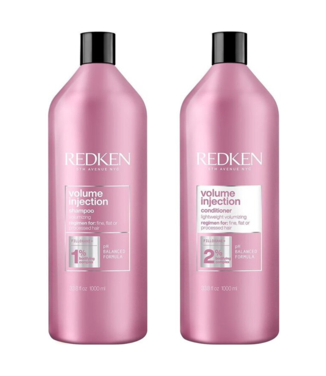 Redken CombiDeal - Volume Injection - Shampoo 1000 ML &amp; Conditioner 1000 ML - voor alle haartypes