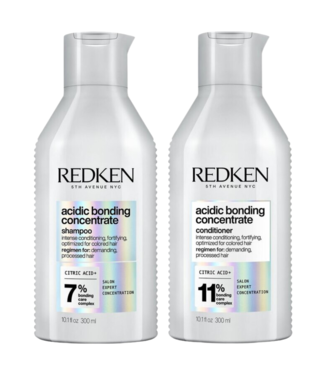 Redken Redken CombiDeal - Concentré de liaison acide - Shampooing 300 ML & Après-shampooing 300 ML - pour cheveux abîmés ou difficiles à coiffer.