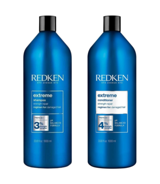 Redken Redken CombiDeal - Extreme - Shampoo 1000 ML & Conditioner 1000 ML - voor beschadigd- of onhandelbaar haar