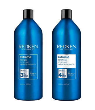 Redken Redken CombiDeal - Extrême - Shampooing 1000 ML & Après-shampooing 1000 ML - pour cheveux abîmés ou difficiles à coiffer
