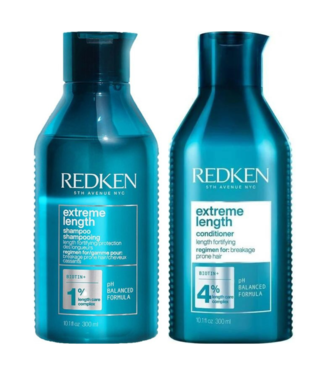 Redken Redken CombiDeal - Extreme Length - Shampooing 300 ML & Après-shampooing 300 ML - pour cheveux abîmés ou difficiles à coiffer