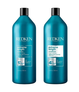 Redken Redken CombiDeal - Extreme Length - Shampoo 1000 ML & Conditioner 1000 ML - voor beschadigd- of onhandelbaar haar