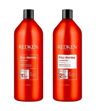 Redken Redken CombiDeal - Frizz Dismiss - Shampooing 1000 ML & Après-shampooing 1000 ML - pour cheveux bouclés ou frisottants