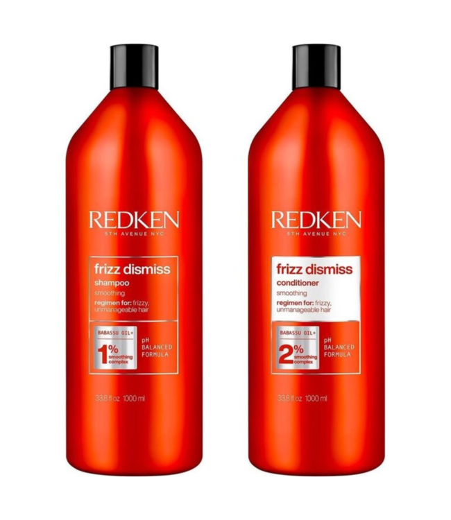 Redken CombiDeal - Frizz Dismiss - Shampoo 1000 ML &amp; Conditioner 1000 ML - voor krullend- of pluizend haar