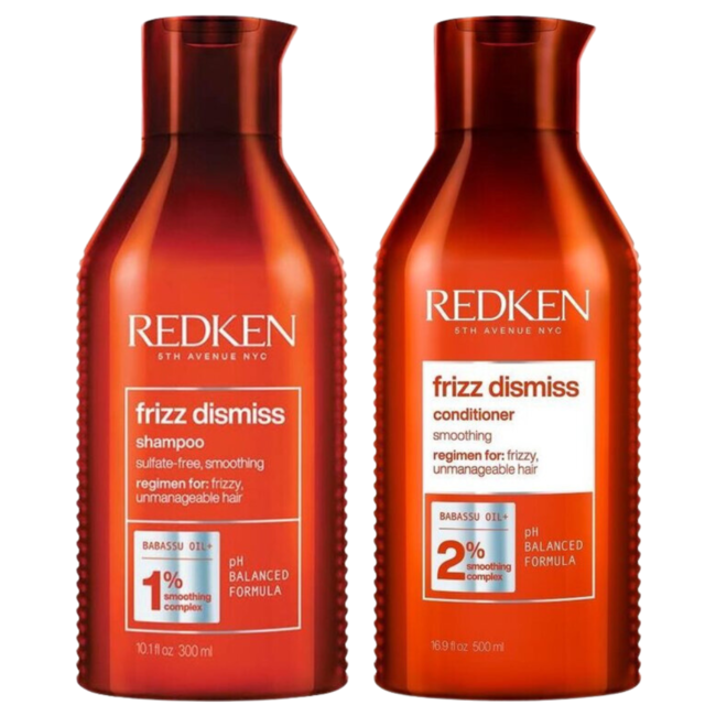 Redken CombiDeal - Frizz Dismiss - Shampoo 300 ML & Conditioner 300 ML | for curly or frizzy hair