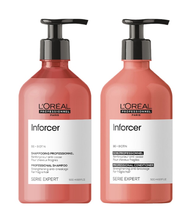 L’Oréal Professionnel CombiDeal - Inforcer - Shampoo 500 ML &amp; Conditioner 500 ML - voor beschadigd- of onhandelbaar haar