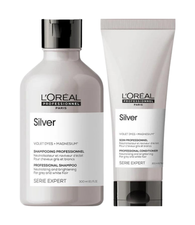 L’Oréal Professionnel CombiDeal - Silver - Shampoo 300 ML &amp; Conditioner 200 ML - voor grijs haar