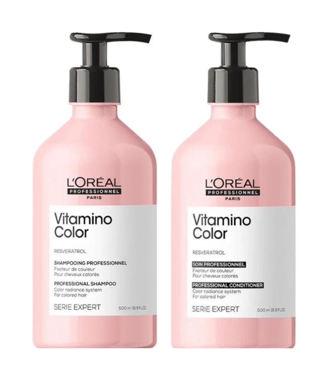 L’Oréal Professionnel CombiDeal - Vitamino Color - Shampoo 500 ML &amp; Conditioner 500 ML - voor gekleurd haar