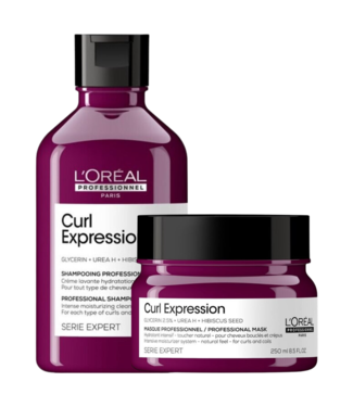 L'Oréal Professionnel L’Oréal Professionnel CombiDeal - Curl Expression - Shampoo Hydraterend 300 ML & Hydraterend Masker 250 ML - voor krullend- of pluizend haar