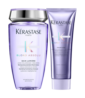 Kérastase Kérastase CombiDeal - Blond Absolu - Bain (Shampoo) Lumière 250 ML & Cicaflash 250 ML - voor blond haar